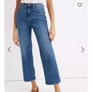 Madewell Curvy Slim wide Leg Jeans Denim ladies
